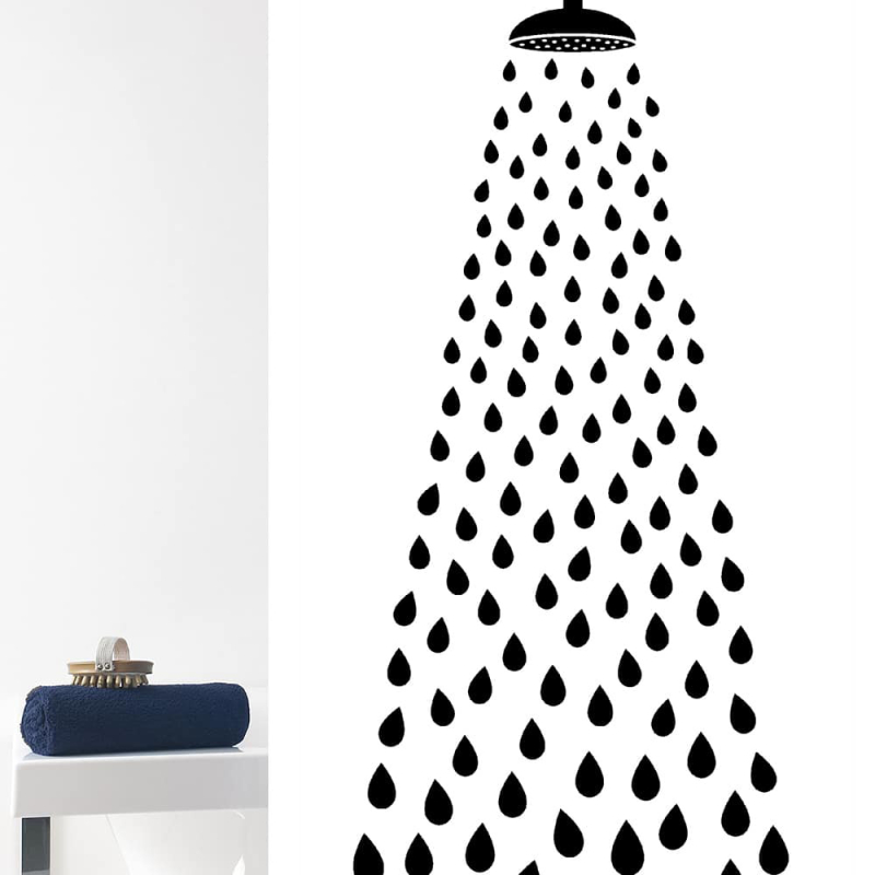 Κουρτίνα Μπάνιου (180x200) Με Κρίκους Rainbow Shower