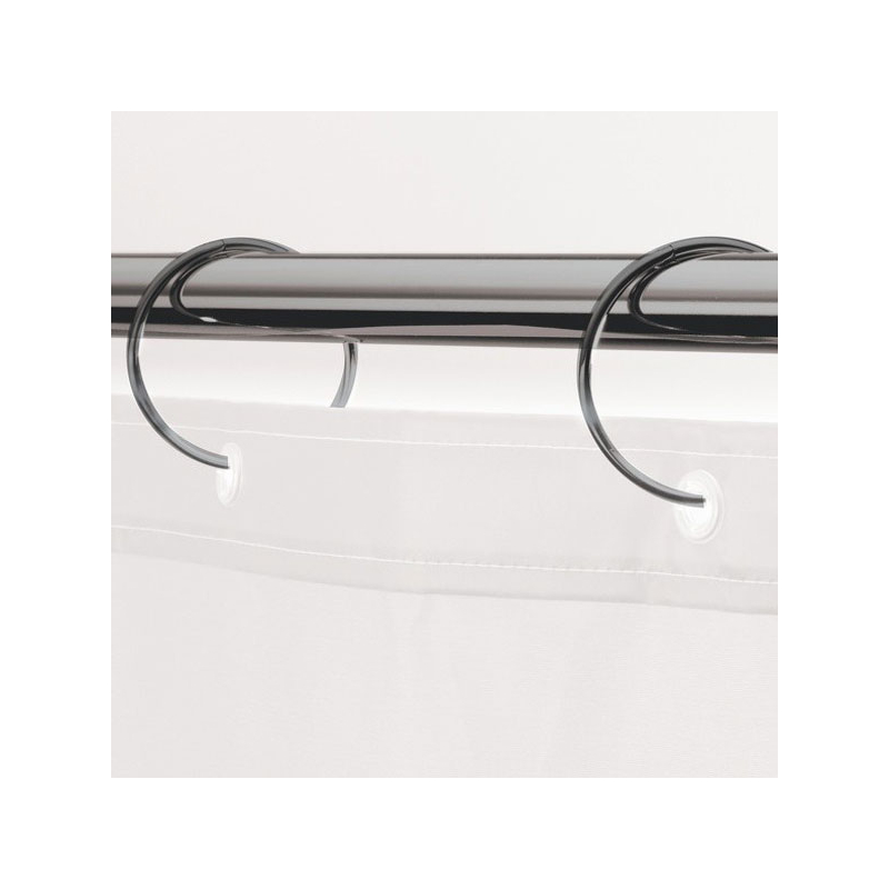 Κρίκοι Κουρτίνας Μπάνιου 12τμχ Spirella Ringo Small Titan Black