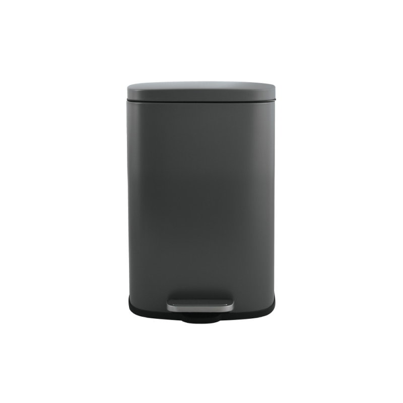 Κάδος Απορριμμάτων Μπάνιου (28x19.3x37.9) Spirella 12lt Akira Grey