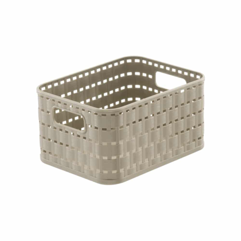 Καλάθι Αποθήκευσης 18lt Rotho Country Cappuccino