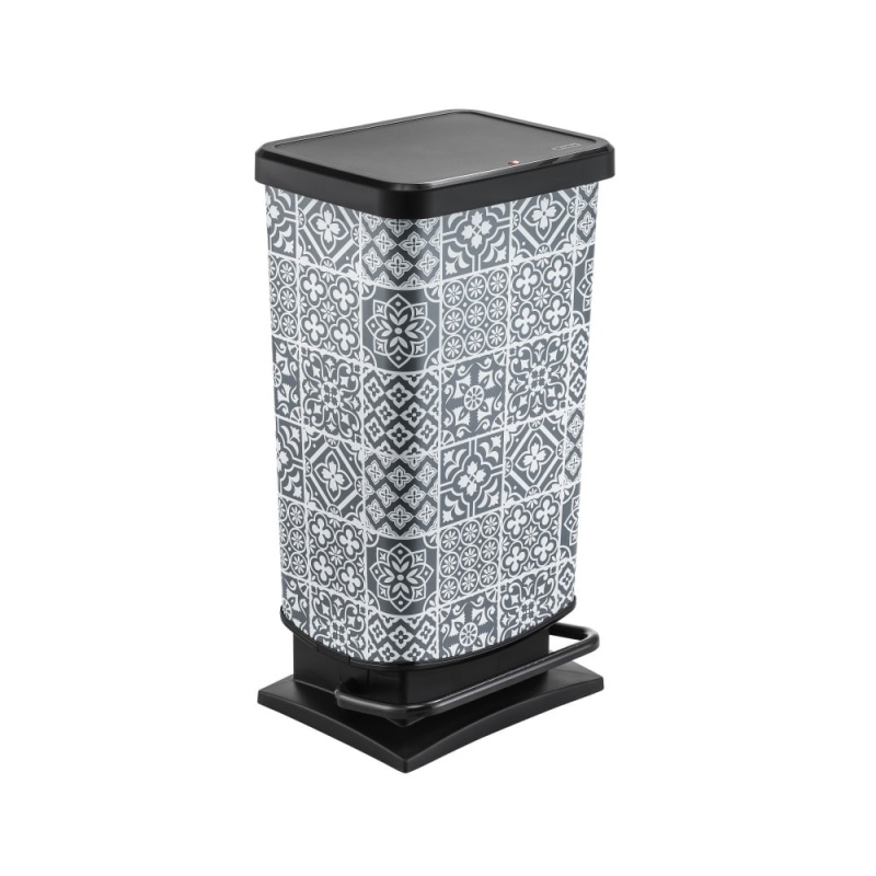 Κάδος Απορριμμάτων (35.3x29.5x67.6) Rotho Paso 40lt Tiles