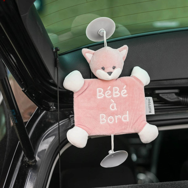 Σήμα Αυτοκινήτου Baby On Board Με Βεντούζα Nattou Alice & Pomme Αλεπού N485289