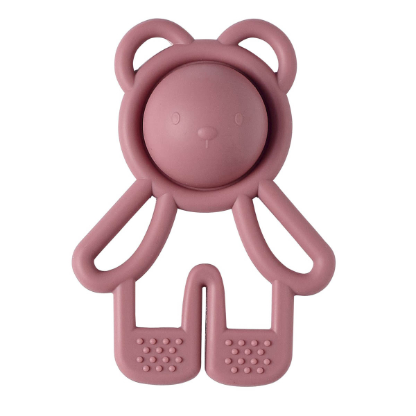 Μασητικό - Κουδουνίστρα Nattou Silicon Pop-It Pink N875240