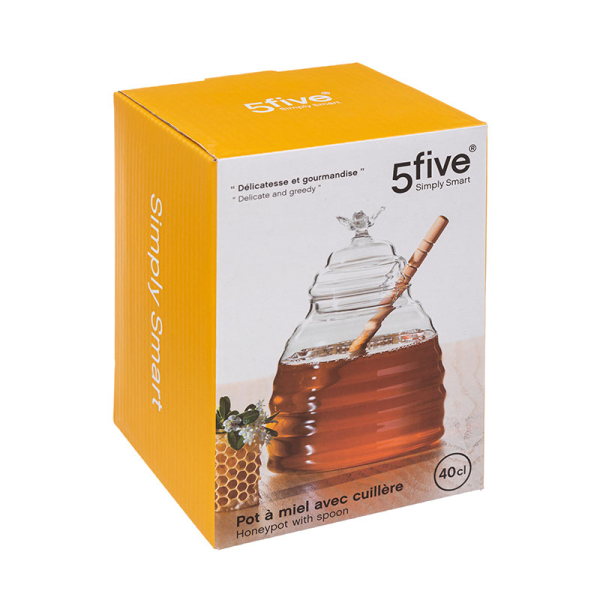 Μελιέρα Με Κουτάλι 400ml F-V Honey Jar 160613