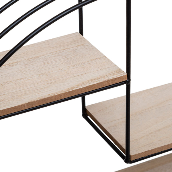 Ραφιέρα Τοίχου (39.3x10.5x36) A-S Murale Black 166731A