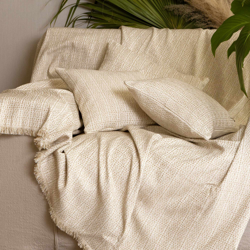 Ριχτάρι Καναπέ Διθέσιου (180x250) Aslanis Home Onia Άμμου-Εκρού