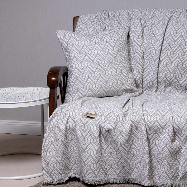 Ριχτάρι Καναπέ Διθέσιου (180x250) Aslanis Home Tymfi Γκρι-Ζαχαρί