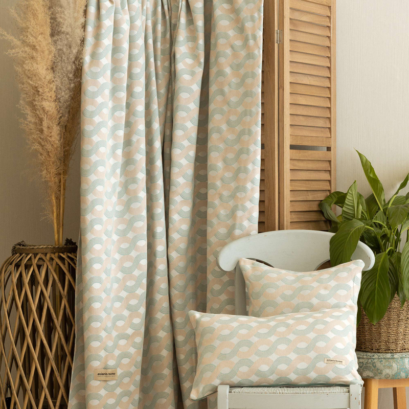 Ριχτάρι Καναπέ Τριθέσιου (180x300) Aslanis Home Pinovo Βεραμάν-Μπεζ