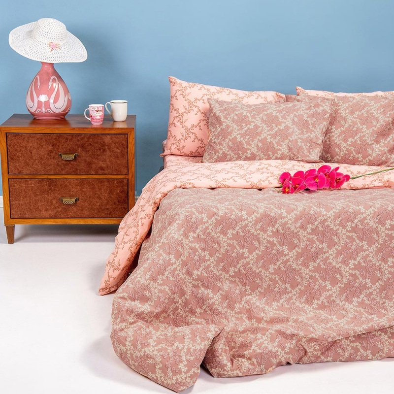 Παπλωματοθήκη Μονή (160x245) 2 Όψεων Melinen Ultra Line Zelda Pink