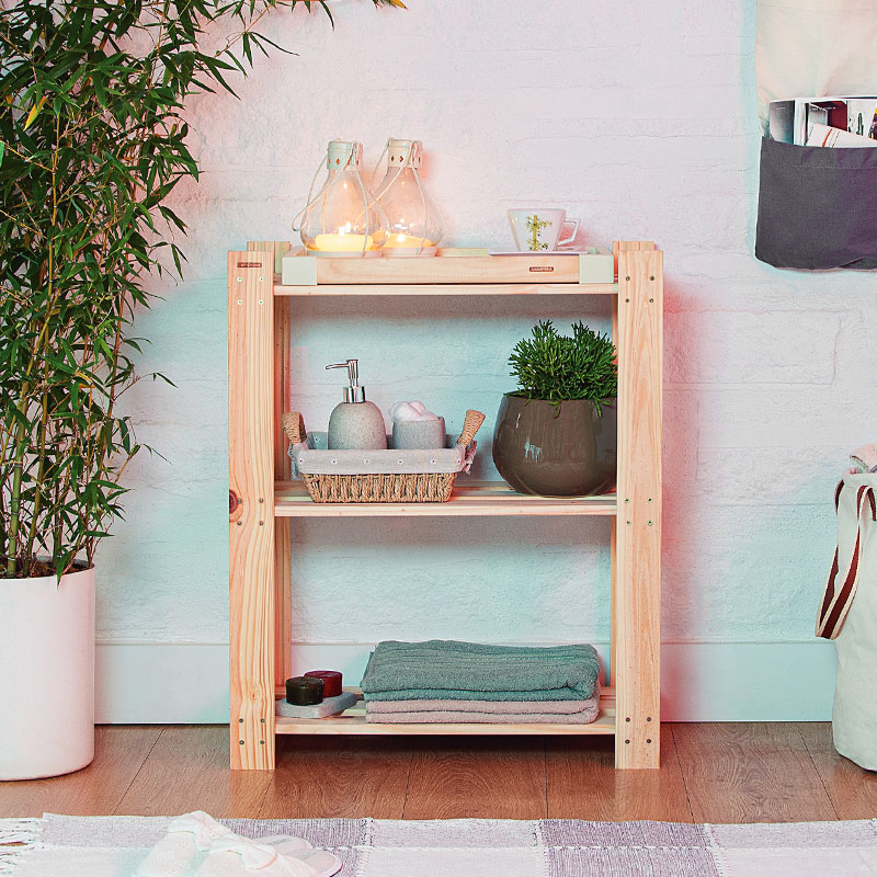 Ραφιέρα Δαπέδου 3 Θέσεων (62.2x30.2x75.2) Tramontina Madulare 91620/017