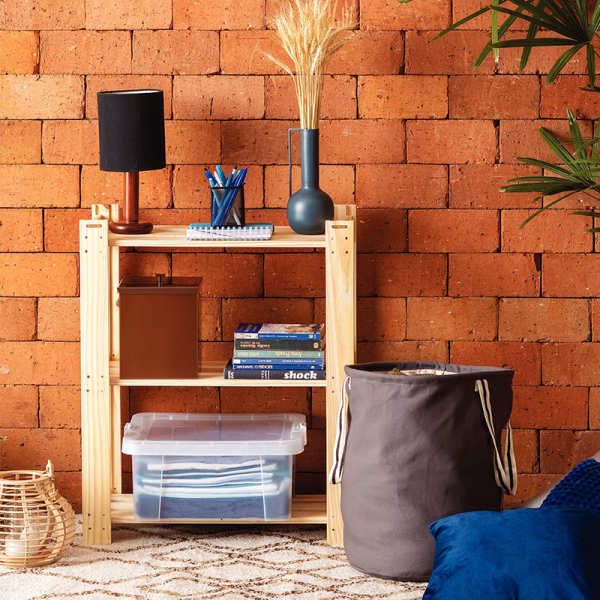 Ραφιέρα Δαπέδου 3 Θέσεων (62.2x30.2x75.2) Tramontina Madulare 91620/017