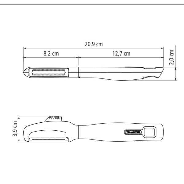 Αποφλοιωτής 20.9εκ. Tramontina Verano 25586/130