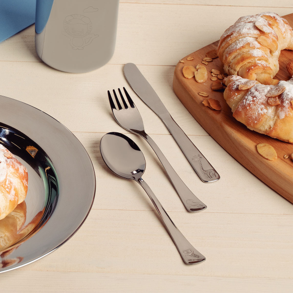 Πιρούνι-Μαχαίρι-Κουτάλι (Σετ) Tramontina Baby Friends 66970/020