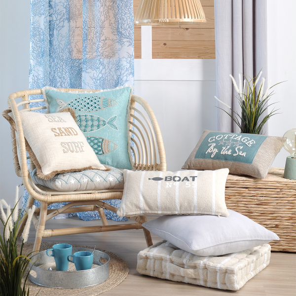 Διακοσμητικό Μαξιλάρι (30x50) S-F Pampelonne Blanc C38294009