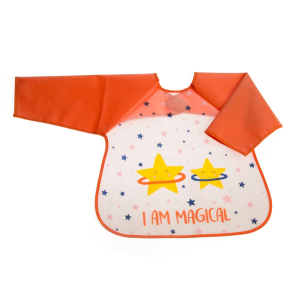 Σαλιάρα Με Μανίκια 4+ Μηνών Gamberritos Magic Orange