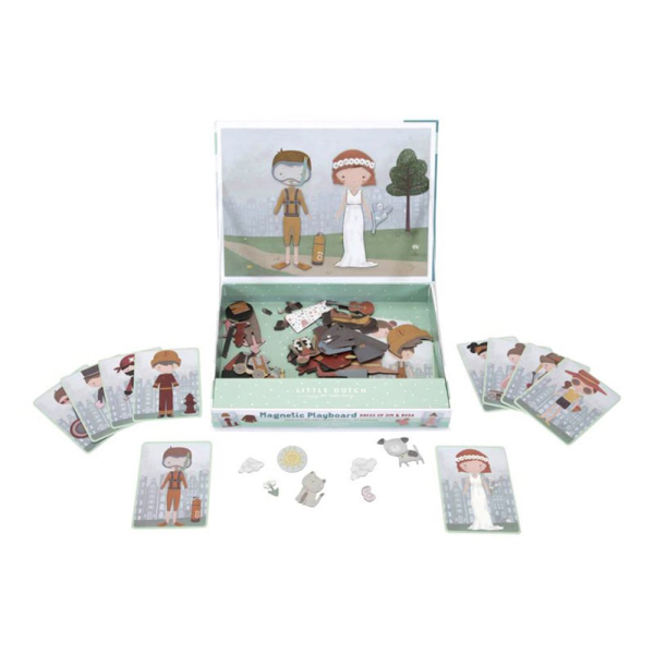 Επιτραπέζιο Παιχνίδι Little Dutch Σύνθεσης εικόνων σε κασετίνα Jim & Rosa LD4756