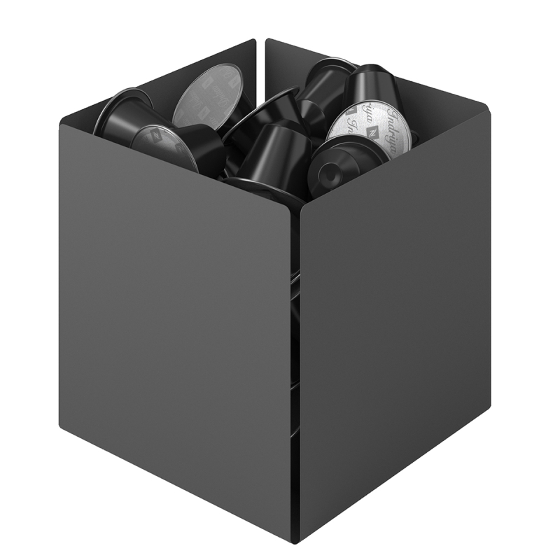 Θήκη Για Κάψουλες Καφέ (13x13x13) Pam & Co 116-113 Matt Anthracite