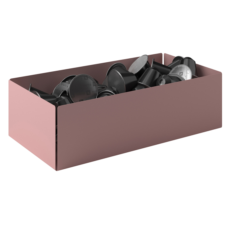 Θήκη Για Κάψουλες Καφέ (25x7.5x13) Pam & Co 117-303 Matt Pink