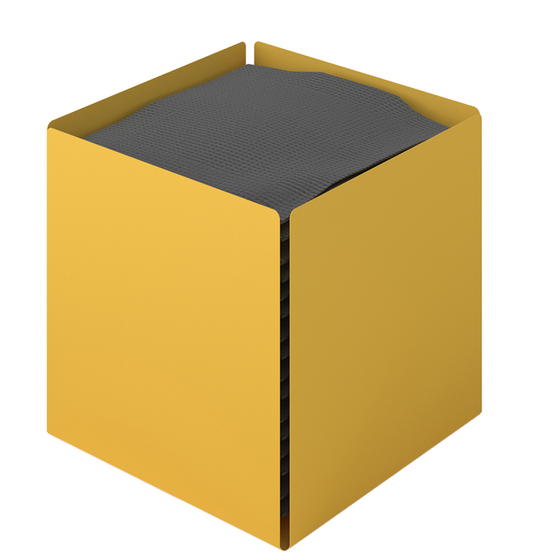 Χαρτοπετσετοθήκη (13x13x13) Pam & Co 123-603 Matt Yellow