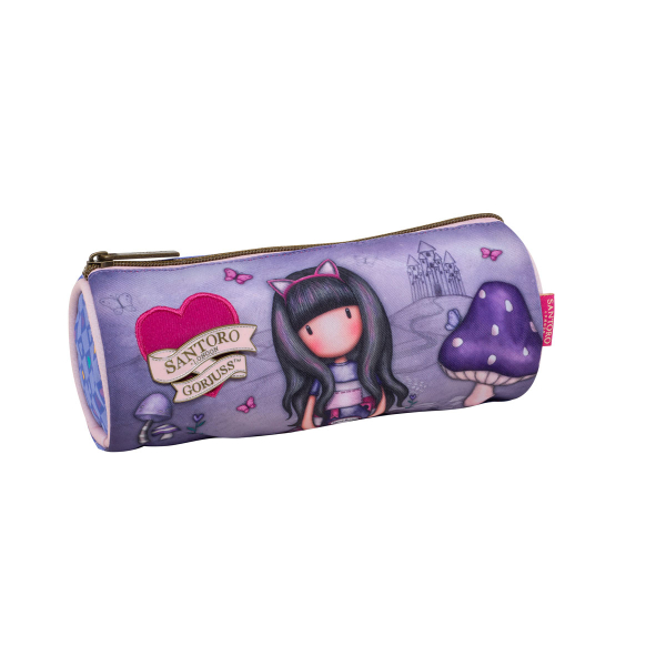 Κασετίνα Μονή (Φ22x8) Graffiti Gorjuss Cheshire Cat Lilac