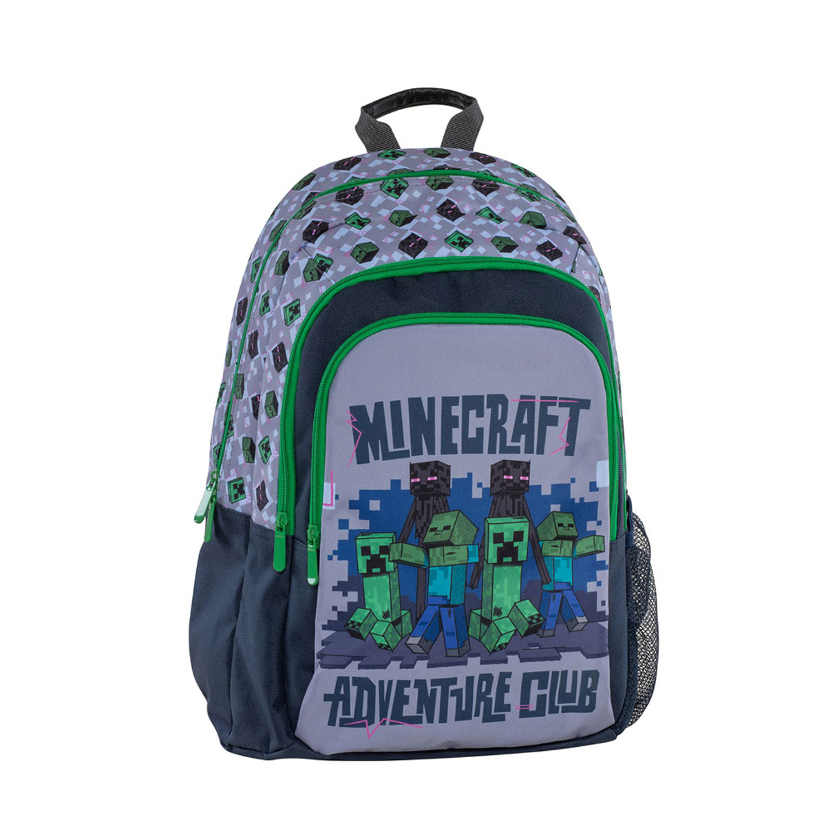 Σχολική Τσάντα Δημοτικού (30x14x44) Graffiti Minecraft Grey 256989