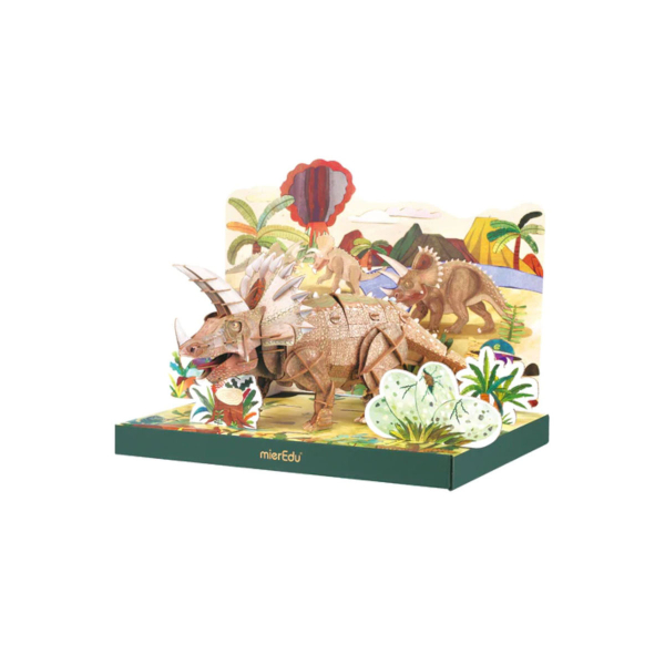 Παζλ 3D Με 191 Κομμάτια MierEdu Triceratops