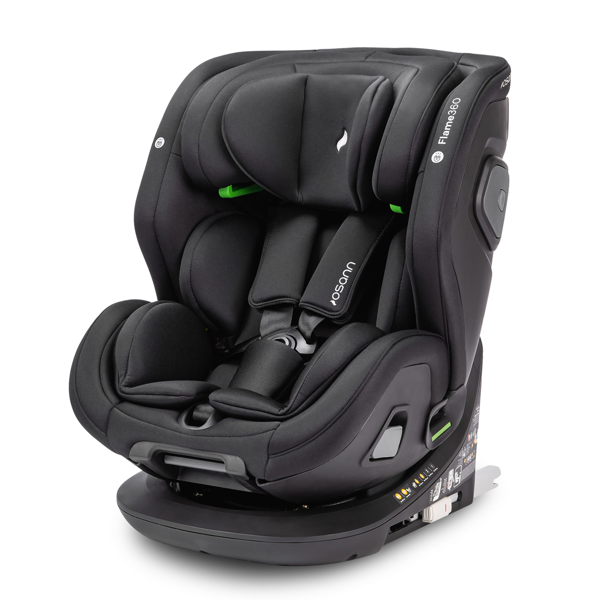 Κάθισμα Αυτοκινήτου ISOfix (0-36kg/40-150εκ. Ύψος) Osann Flame 360 i-Size All Black 257008