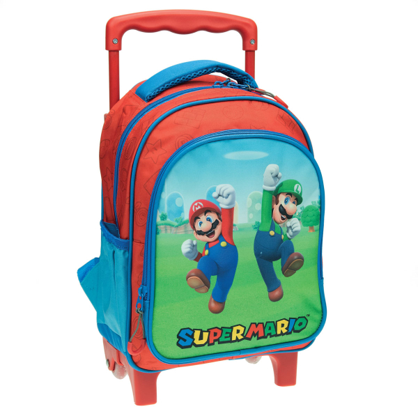 Σχολική Τσάντα Τρόλεϊ Νηπιαγωγείου (25x15x30) Gim Super Mario