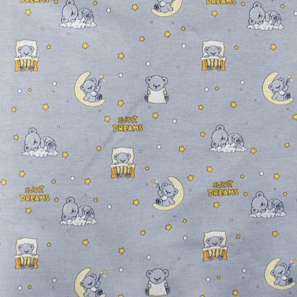 Σεντόνια Κούνιας (Σετ) Dimcol Sweet Dreams 552 Grey