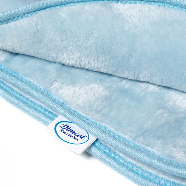 Κουβέρτα Βελουτέ Κούνιας (110x140) Dimcol Sweet Bear 11 Baby Blue