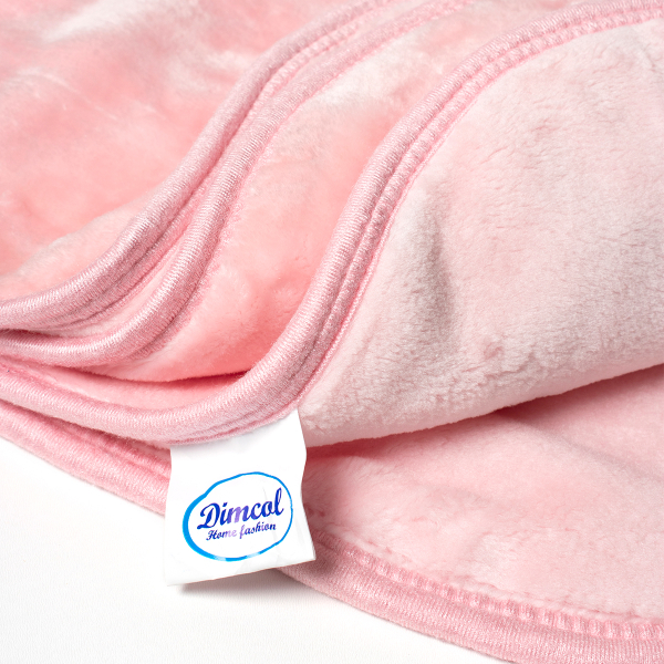 Κουβέρτα Βελουτέ Κούνιας (110x140) Dimcol Sweet Bear 12 Baby Pink