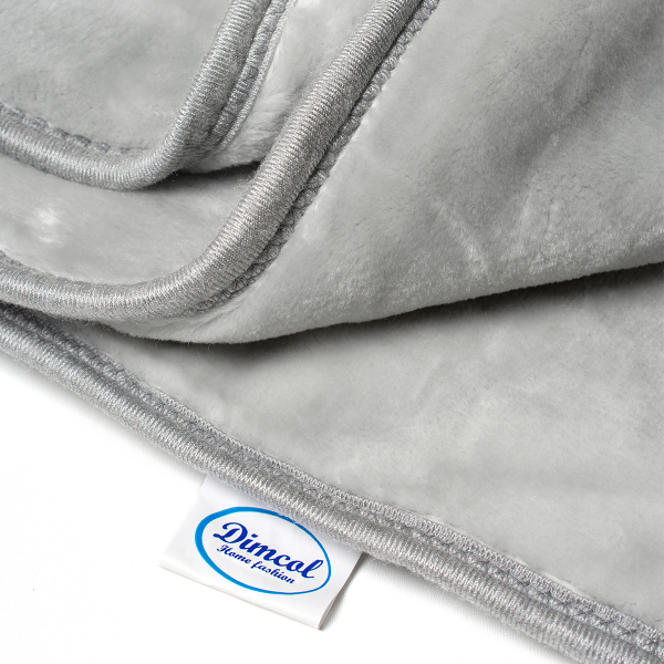 Κουβέρτα Βελουτέ Κούνιας (110x140) Dimcol Sweet Bear 13 Light Grey