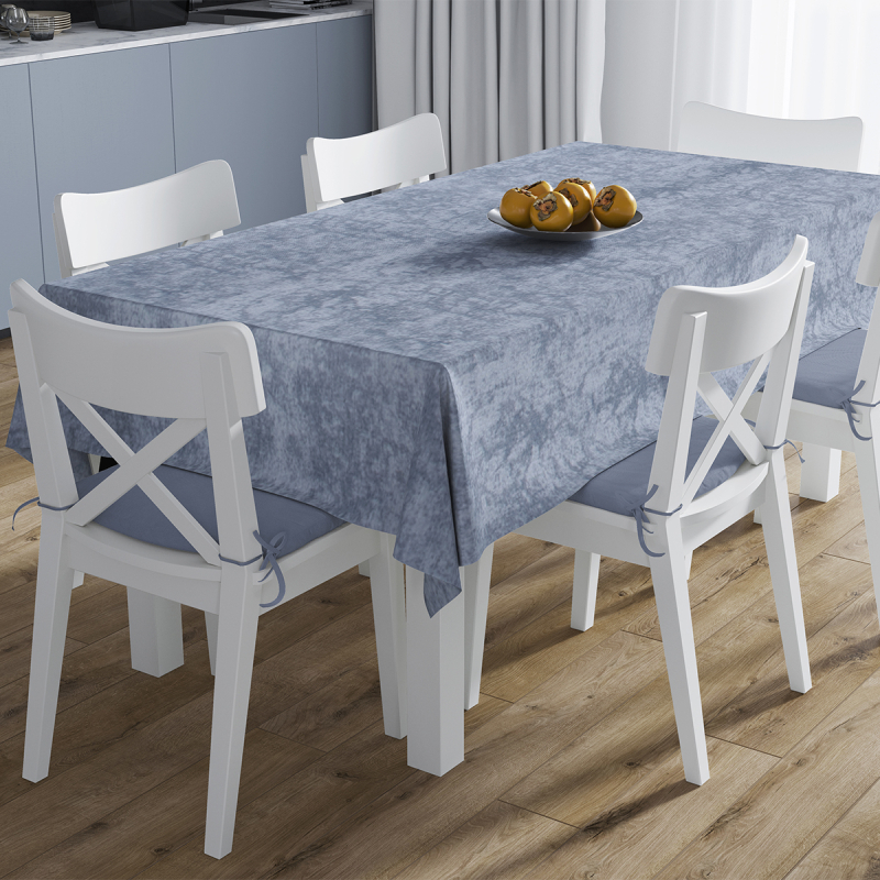 Αλέκιαστο Τραπεζομάντηλο (140x220) + Τραβέρσα (40x220) Dimcol Panama Shadow Sky Blue