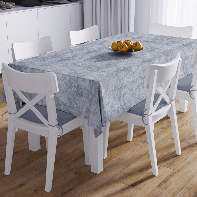 Αλέκιαστο Τραπεζομάντηλο (140x140) + Τραβέρσα (40x140) Dimcol Panama Shadow Light Grey