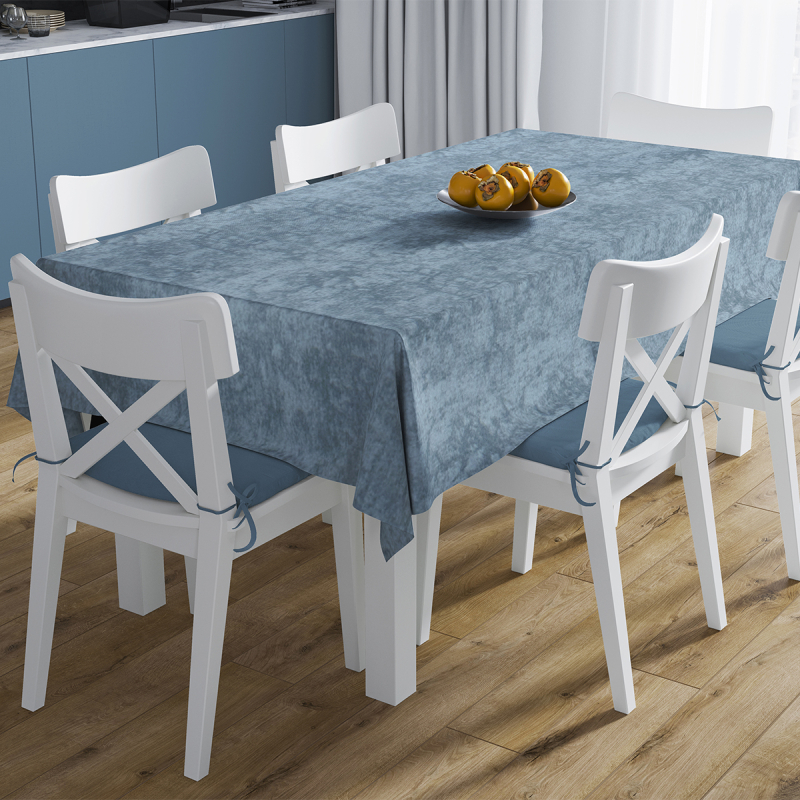 Αλέκιαστο Τραπεζομάντηλο (140x140) + Τραβέρσα (40x140) Dimcol Panama Shadow Petrol