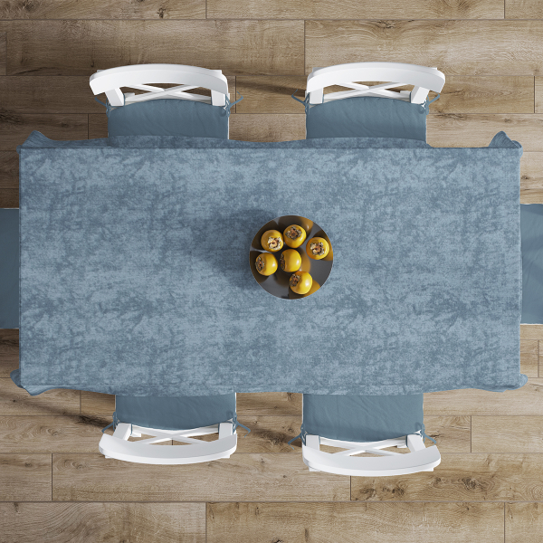 Αλέκιαστο Τραπεζομάντηλο (140x140) + Τραβέρσα (40x140) Dimcol Panama Shadow Petrol