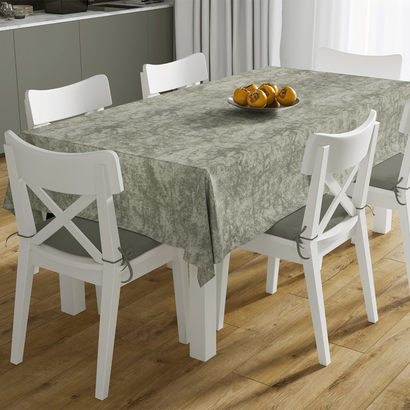 Αλέκιαστο Τραπεζομάντηλο (140x140) + Τραβέρσα (40x140) Dimcol Panama Shadow Olive