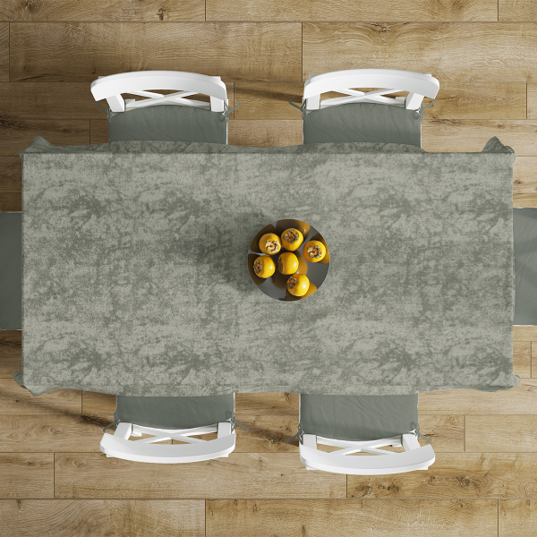 Αλέκιαστο Τραπεζομάντηλο (140x140) + Τραβέρσα (40x140) Dimcol Panama Shadow Olive