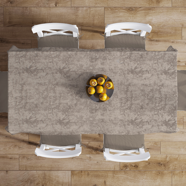 Αλέκιαστο Τραπεζομάντηλο (140x140) + Τραβέρσα (40x140) Dimcol Panama Shadow Mocha