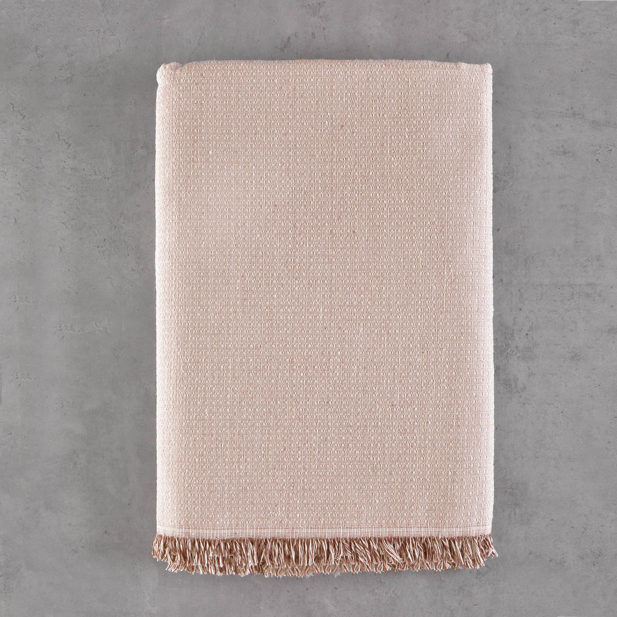 Ριχτάρι Καναπέ Διθέσιου (180X240) Rythmos Luna Beige Home Λευκά Είδη Σαλονιού Ριχτάρια Spitishop