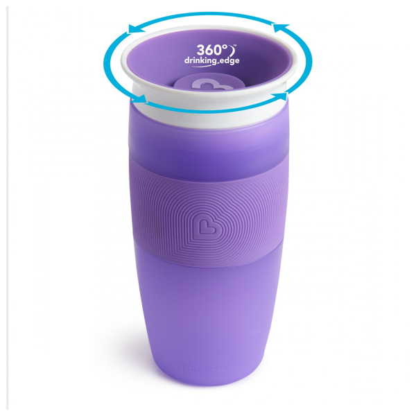 Ποτήρι Εκπαιδευτικό 414ml Munchkin Tall Miracle Sippy Cup Purple