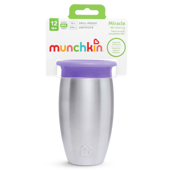 Ποτήρι Εκπαιδευτικό 414ml Munchkin Tall Miracle Sippy Cup Purple