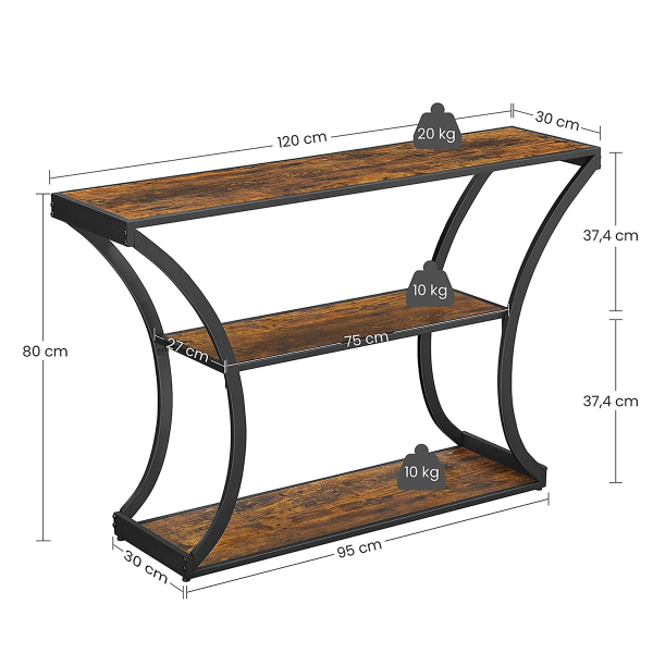 Κονσόλα Εισόδου (120x30x80) Vasagle LNT089B01