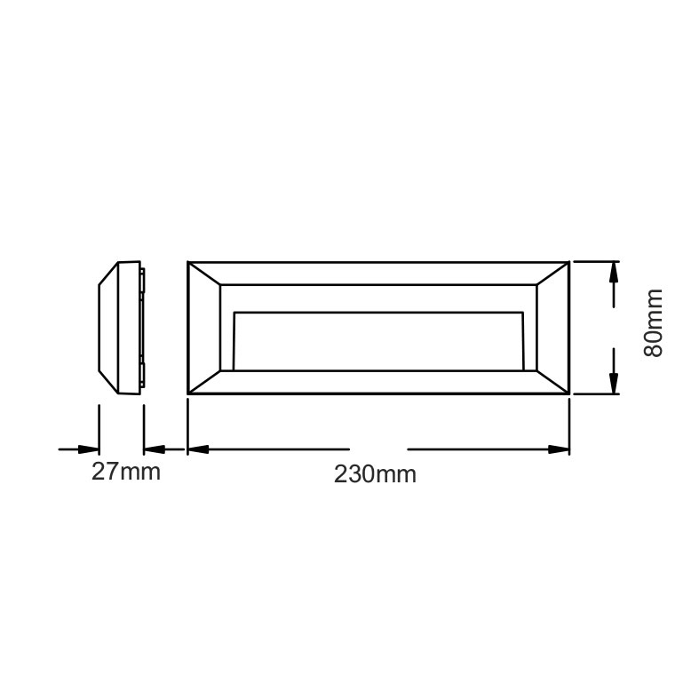 Απλίκα Led Εξωτερικού Χώρου Aca Slim32Nw White Home Φωτιστικά - Κήπου Spitishop