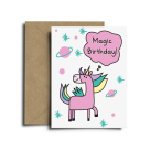 Ευχετήρια Κάρτα Διπλή (17×12) Spread The Magic Unicorn