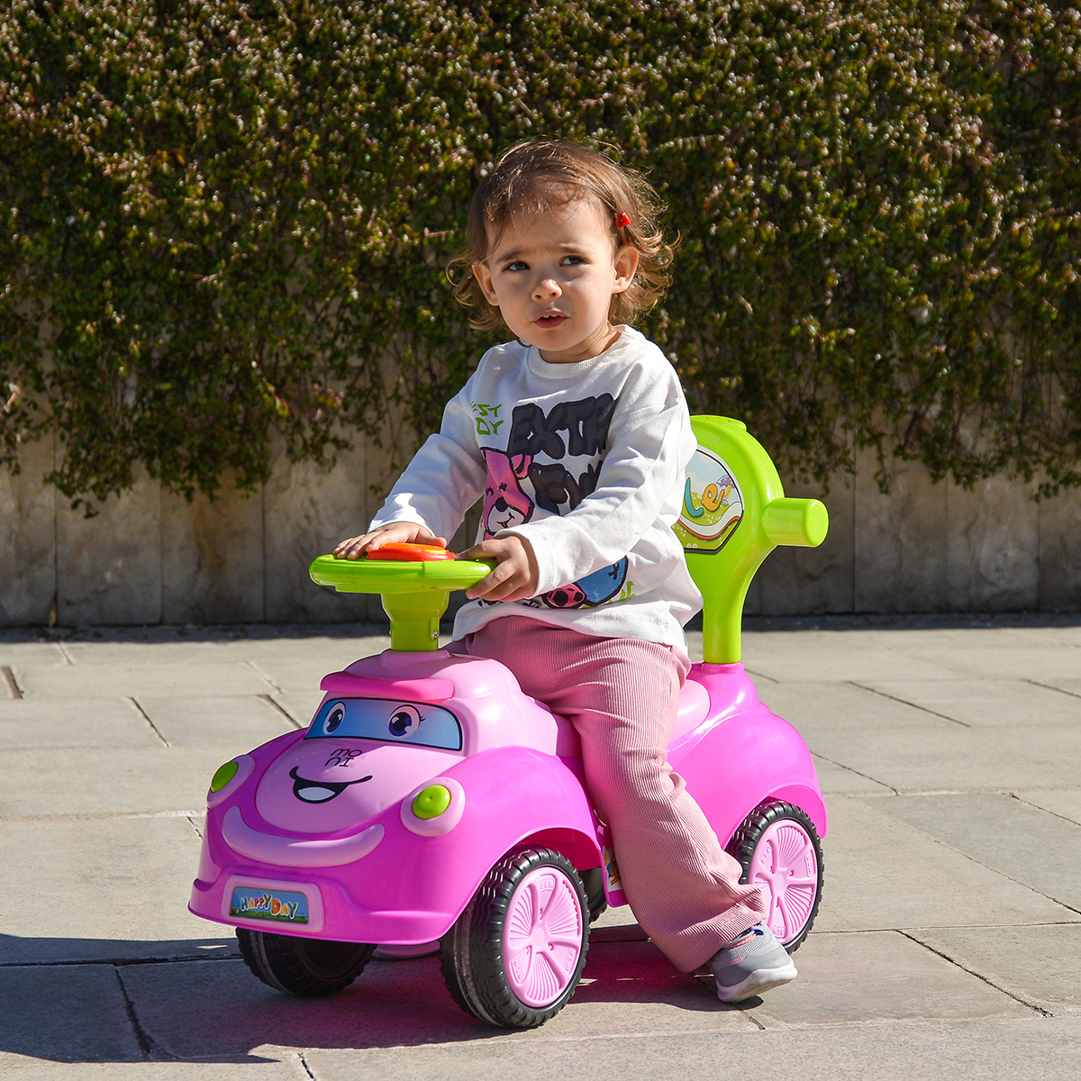 Περπατούρα - Ride On Moni Smile Pink Home Παιχνίδια Περπατούρες Στράτες Spitishop