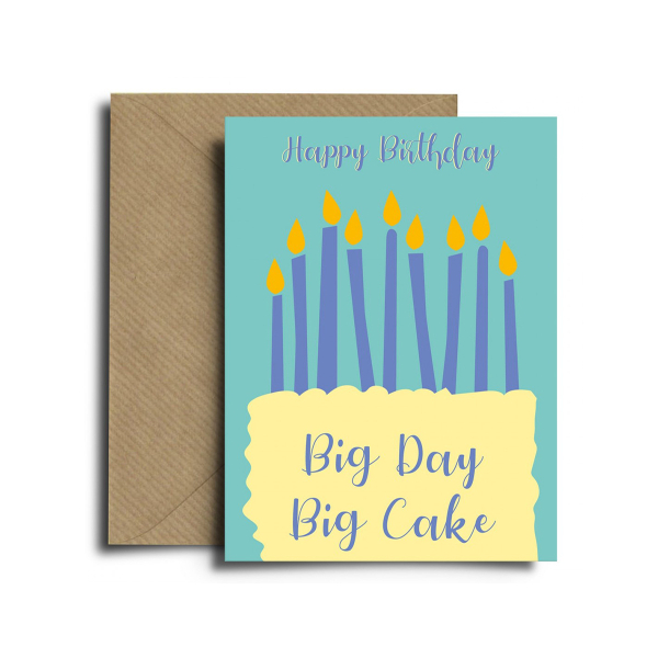 Ευχετήρια Κάρτα Διπλή (17x12) Spread The Magic Big Cake
