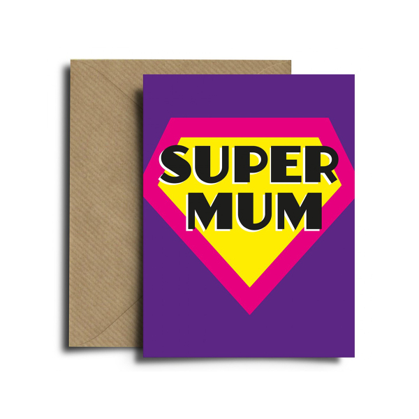 Ευχετήρια Κάρτα Διπλή (17x12) Spread The Magic Super Mum