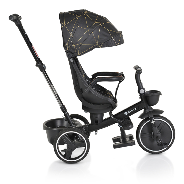 Ποδήλατο Τρίκυκλο (12 Μηνών - 5 Ετών) Byox Fusion Black