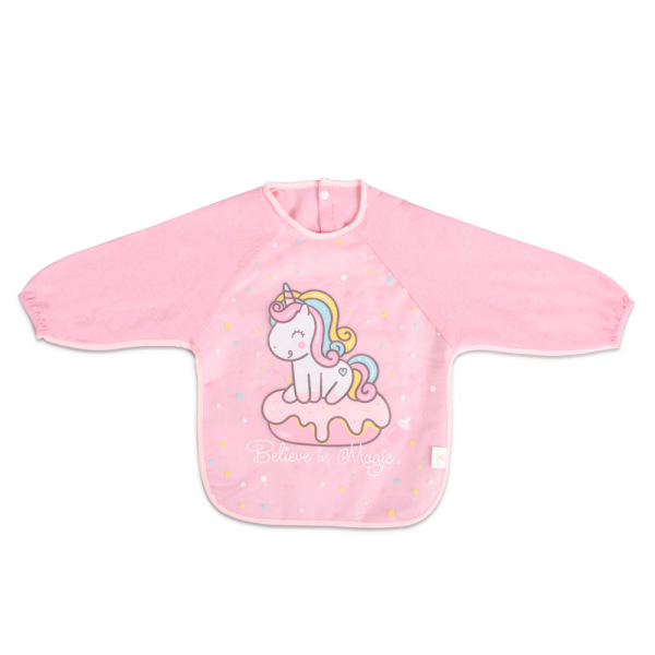 Σαλιάρα Με Μανίκια 6+ Μηνών (37x41) Cangaroo Tea Time 2002 Pink